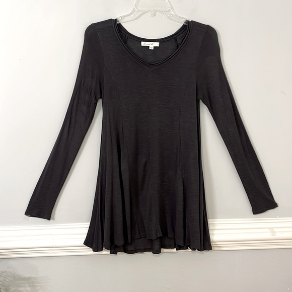 Comme Toi… shirt dress cover-up Dark Gray size Small - Picture 3 of 14